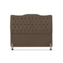 Ver imagem 1 de Cabeceira de Cama Box Casal 140 Cm Dunas - Veludo Marrom
