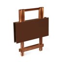 Ver imagem 3 de Conjunto Dobrável 70 x 70 com 2 Cadeiras Dobráveis Imbuia - m.B Móveis