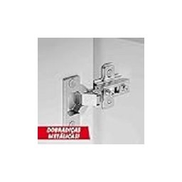 Armário de Cozinha e Lavanderia com 2 Portas Duplo Aéreo Suspenso Paris Batrol Nogal/branco - 4