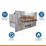 Churrasqueira Gourmet Rotativa a Gás Glp Embutir 48 X 77 Cm Aço Inox Roast Premium 06 Bivolt - Hope - 6