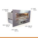Ver imagem 5 de Churrasqueira Gourmet Rotativa a Gás Glp Embutir 48 X 77 Cm Aço Inox Roast Premium 06 Bivolt - Hope