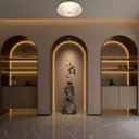 Ver imagem 2 de Plafon Sobrepor Moderno 45w 3/4/6000k Lumier Redondo Ip20 3 Cores