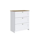 Ver imagem 7 de Quarto Completo Casal com Guarda-Roupa 6 Portas Cômoda 3 Gavetas e Mesa de Cabeceira Americano Branco/Gelo