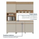 Ver imagem 4 de Cozinha Completa Modulada 3 Peças 5 Portas 3 Gavetas 100% MDF Realeza Premium
