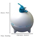 Ver imagem 3 de Filtro para Piscinas até 119 Mil Litros Fm-60E - Sodramar