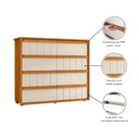 Ver imagem 7 de Cômoda para Quarto 8 Gavetas Ripado 100% MDF Tarsila Marrom/Cinamomo/Off White