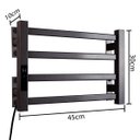 Ver imagem 5 de Toalheiro Elétrico Térmico Aquecido 30x 45 Preto 220v