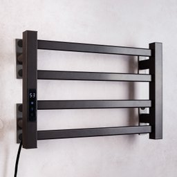 Toalheiro Elétrico Térmico Aquecido 30x 45 Preto 220v - 8