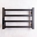 Ver imagem 7 de Toalheiro Elétrico Térmico Aquecido 30x 45 Preto 220v