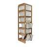 Organizador 6 Cestos Madeirado com Cesto Branco Organizer - 4