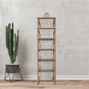 Ver imagem 3 de Organizador 6 Cestos Madeirado com Cesto Branco Organizer