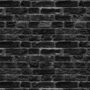 Ver imagem 4 de Papel de Parede Adesivo Tijolinho Preto Rústico Rolo 12m