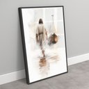 Ver imagem 2 de Quadro Decorativo Exclusivo Jesus sobre Águas Sala Quarto Casa Escritório