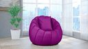 Ver imagem 2 de Kit Poltrona c/ Puff + Almofada Concha Veludo Roxo
