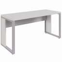 Ver imagem 1 de Mesa Retangular Pé Quadro 150x60cm Linha Start Cinza para Es