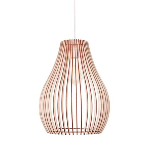 Luminária Teto tipo Pendente ANTARES MDF Completa -:MDF CRU