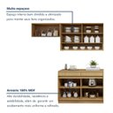 Ver imagem 6 de Cozinha Completa Modulada 3 Peças 5 Portas 2 Gavetas com Rodapé 100% MDF Simone Mendes