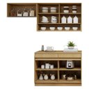 Ver imagem 4 de Cozinha Completa Modulada 3 Peças 5 Portas 2 Gavetas com Rodapé 100% MDF Simone Mendes