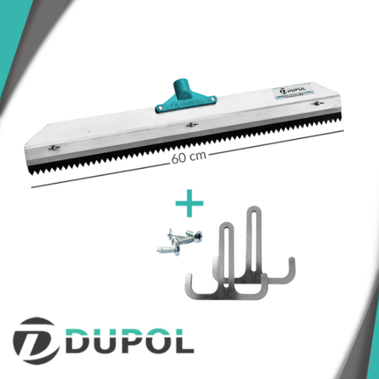 Rodo Dentado 60cm Autonivelante + Limitador Lateral Ski Dupol Rodo Dentado - Rodo Autonivelante - Ro