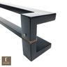 Puxador Para Portas Duplo em Aço Inox 304 Modelo Grécia Preto Fosco para portas: pivotantes/ - 62 CM - 3