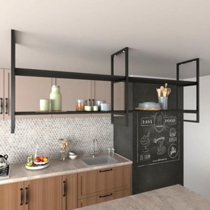 Prateleira industrial cozinha suporte para prateleira industrial nicho industrial nichos para