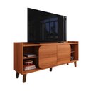 Ver imagem 3 de Rack Bancada para TV até 55 Polegadas Verona 136cm 2 Portas Pés ABS Movelove Jequitiba