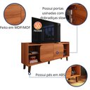 Ver imagem 6 de Rack Bancada para TV até 55 Polegadas Verona 136cm 2 Portas Pés ABS Movelove Jequitiba