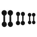 Ver imagem 1 de Par Halteres 1Kg + 2Kg + 3Kg Emborrachados Treino Funcional