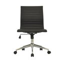 Ver imagem 3 de Kit 2 Cadeiras Office Sevilha Pu sem Braço Baixa Preta - Rivatti