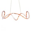 Ver imagem 1 de Pendente Moderno Rose Gold 60cm Led 80W 3500K Bivolt PARIS LUZ