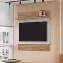 Ver imagem 1 de Painel Sala Angra para TV até 50 Polegadas 1 Prateleira Cinamomo/Off-White