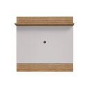 Ver imagem 2 de Painel Sala Angra para TV até 50 Polegadas 1 Prateleira Cinamomo/Off-White