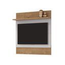 Ver imagem 5 de Painel Sala Angra para TV até 50 Polegadas 1 Prateleira Cinamomo/Off-White