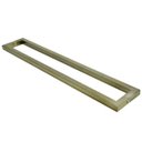 Ver imagem 3 de Puxador Portas Duplo Aço Inox Antique Ouro Velho Slin 50 cm para Portas: Pivotantes/Madeira/Vidro