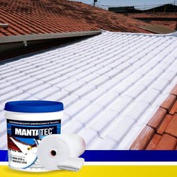 Kit Manta Liquida Branca 18kg + 15m Bidim Impermeabilizante - 4