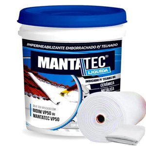 Kit Manta Liquida Branca 18kg + 15m Bidim Impermeabilizante