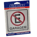 Ver imagem 2 de Placa de Sinalização Sinalize Garagem Proib Estacionar 12x12