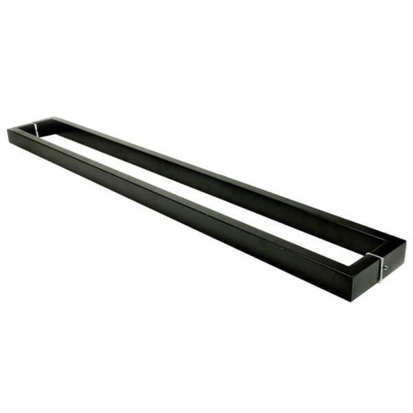 Puxador Portas Duplo Aço Inox Preto Greco 1,2 M para Portas: Pivotantes/Madeira/Vidro Temperado/ - 2