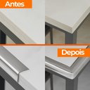 Ver imagem 6 de Cantoneira Metalizada Auto Colante Pvc 15mm P Decoração de Móveis e Paredes Prata 5m