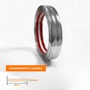 Ver imagem 2 de Cantoneira Metalizada Auto Colante Pvc 15mm P Decoração de Móveis e Paredes Prata 5m