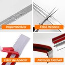 Ver imagem 4 de Cantoneira Metalizada Auto Colante Pvc 15mm P Decoração de Móveis e Paredes Prata 5m