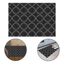 Ver imagem 5 de Tapete Passadeira Antiderrapante Árabe Preto 2m X 65cm