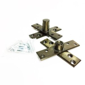 Dobradiça Pivotante para portas de até 125 kg PINO PIVOTANTE em aço pintura OURO VELHO ANTIQUE-