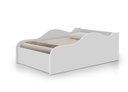 Ver imagem 3 de Cama Carro de Solteiro Branca de Mdf com Proteção Lateral para Quarto