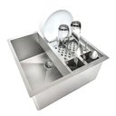 Ver imagem 1 de Cuba 40x40 Inoxidavel Calha Escorredor Inox