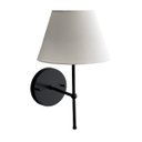 Ver imagem 4 de Kit 2 Arandela Luminária de Parede Clássico Preta com Cúpula Branca Ref 19