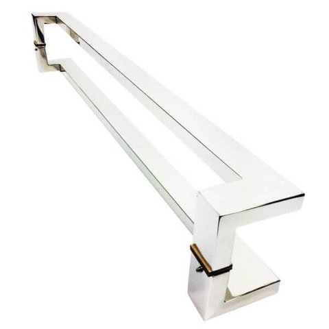 Puxador Portas Duplo Aço Inox Polido Grécia 1,2 M para Portas: Pivotantes/Madeira/Vidro Temperado