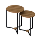 Ver imagem 5 de Conjunto Mesa Lateral Delta Freijó Industrial Moderno Escandinavo - UNIDECORCASA