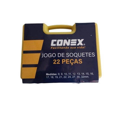 Jogo de Soquetes 22 Peças - Conex