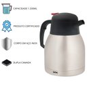 Ver imagem 4 de Bule Inox com Gatilho 1,2l Café Chá Água Tererê